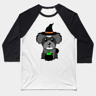 Cute schnazuer dog is a witch Baseball T-Shirt